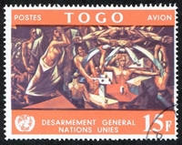 N°076-1967-TOGO REP-TABLEAU DE JOSE VELA ZANETTI-15F