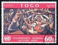 N°079-1967-TOGO REP-TABLEAU DE JOSE VELA ZANETTI-60F