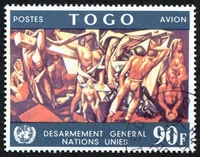 N°080-1967-TOGO REP-TABLEAU DE JOSE VELA ZANETTI-90F