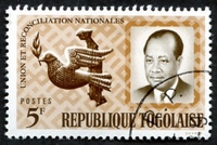 N°0420-1964-TOGO REP-GRUNITZKY-COLOMBE-5F