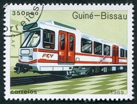 N°0524-1989-G BISSAU-FERROVIAIRES-TRAMWAY-350P