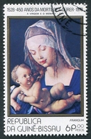 N°0084-1978-G BISSAU-TABLEAU-A.DURER-VIERGE ET ENFANT-6P