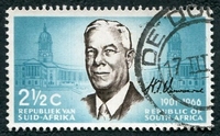 N°0306-1966-AFRIQUE SUD-PRESIDENT VERWOERD-2C1/2