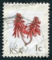 N°0317-1969-AFRIQUE SUD-FLEUR DE KAFFERBOOM-1C