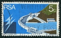 N°0333-1972-AFRIQUE SUD-BARRAGE VERWOERD-5C