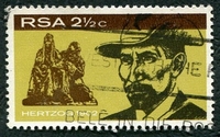 N°0313-1968-AFRIQUE SUD-GENERAL HERTZOG-2C1/2