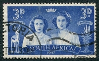 N°0162-1947-AFRIQUE SUD-ELIZABETH ET MARGARET-3P