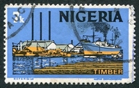 N°285-1973-NIGERIA-BOIS-7K