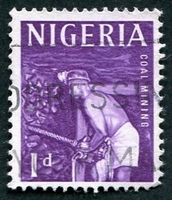 N°098-1961-NIGERIA-MINE DE CHARBON-1P