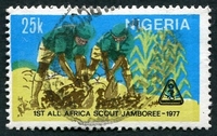 N°341-1977-NIGERIA-TRAVAUX A LA FERME-25K
