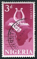 N°120-1962-NIGERIA-LYRE-CULTURE-3P