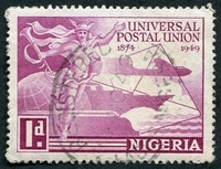 N°071-1949-NIGERIA-75E ANNIVERS DE L'UPU-1P