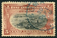 N°015-1894-CONGO BE-PORT DE MATADI-5C-BRUN ROUGE