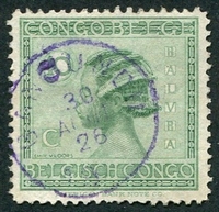 N°107-1923-CONGO BE-BALUBA-10C-VERT