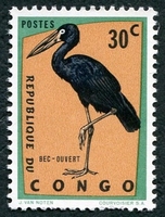 N°483-1963-CONGOK-OISEAUX-BEC OUVERT-30C