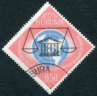 N°0069-1963-BURUNDI-15E ANN DEC DROITS HOMME-50C