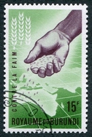 N°0051-1963-BURUNDI-CAMPAGNE MOND CONTRE LA FAIM-15F