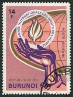N°105-1969-BURUNDI-ANNEE INTERN DROITS HOMME-14F