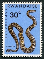 N°0192-1967-RWANDA-SERPENTS-PYTHON-30C