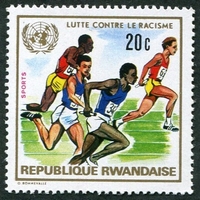 N°0493-1972-RWANDA-LUTTE CONTRE LE RACISME-SPORTS-20C