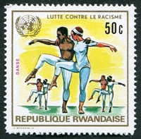 N°0495-1972-RWANDA-LUTTE CONTRE LE RACISME-DANSE-50C
