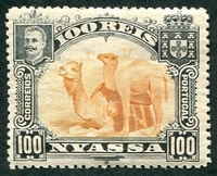 N°036-1901-NYASSA-FAUNE-DROMADAIRES-100R-BISTRE