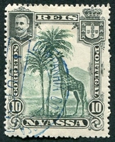 N°029-1901-NYASSA-FAUNE-GIRAFE-10R-VERT