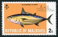N°0412-1973-MALDIVES-POISSON-KATSUWONUS-2L