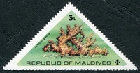 N°0535-1975-MALDIVES-FLORE-CORAUX-ACROPORA-3L