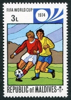 N°0498-1974-MALDIVES-SPORT-COUPE MONDE FOOT MUNICH-3L