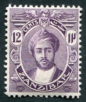 N°115-1913-ZANZIBAR-12C-VIOLET