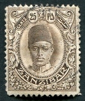 N°096-1908-ZANZIBAR-SULTAN ALI BEN HAMOUD-25C-BRUN