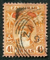N°060-1899-ZANZIBAR-SULTAN HAMOUD BEN MOHAMMED-4A1/2