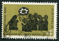 N°0345-1966-AUSTRALIE-NOEL-ADORATION DES BERGERS-4P