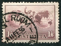 N°05-1934-AUSTRALIE-1/6-BRUN LILAS