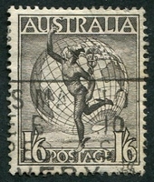 N°07-1949-AUSTRALIE-1/6-GRIS BRUN