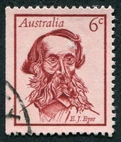 N°0427-1970-AUSTRALIE-CELEBRITES-E.J.EYRE-6C