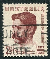 N°0168-1949-AUSTRALIE-CELEBRITES-HENRY LAWSON-2P1/2