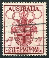 N°0231-1956-AUSTRALIE-SPORT-JO DE MELBOURNE-ARMOIRIES