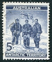 N°002-1959-AUSTRALIE ANTARCT-EXPEDITION 1908-5P