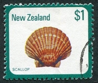 N°0755-1979-NOUVELLE ZELANDE-COQUILLAGE SCALLOP-1D