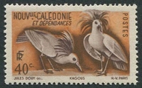 N°261-1948-NOUVELLE CALEDONIE-OISEAUX-CAGOUS-40C