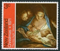 N°0548-1968-NOUVELLE ZELANDE-TABLEAU-NATIVITE-3C