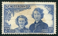 N°0268-1944-NOUVELLE ZELANDE-MARGARET ET ELIZABETH-2P+1P