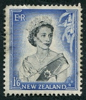 N°0337-1954-NOUVELLE ZELANDE-ELIZABETH II-1/6