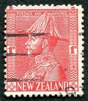 N°0183-1926-NOUVELLE ZELANDE-GEORGE V-1P-ROUGE