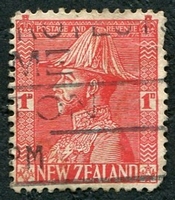 N°0183-1926-NOUVELLE ZELANDE-GEORGE V-1P-ROUGE