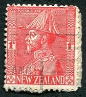 N°0183-1926-NOUVELLE ZELANDE-GEORGE V-1P-ROUGE