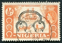 N°076-1953-NIGERIA-VIEILLE MONNAIE-1/2P