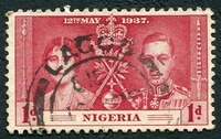 N°049-1937-NIGERIA-COURONNEMENT ROI GEORGE VI-1P